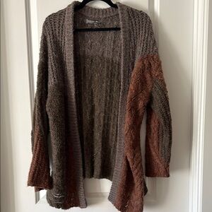 Gray, Brown and Green Women's Anthropologie Cardigan